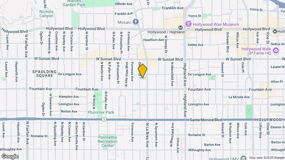 1338 N Detroit St Mapa y Detalles de la Ubicación