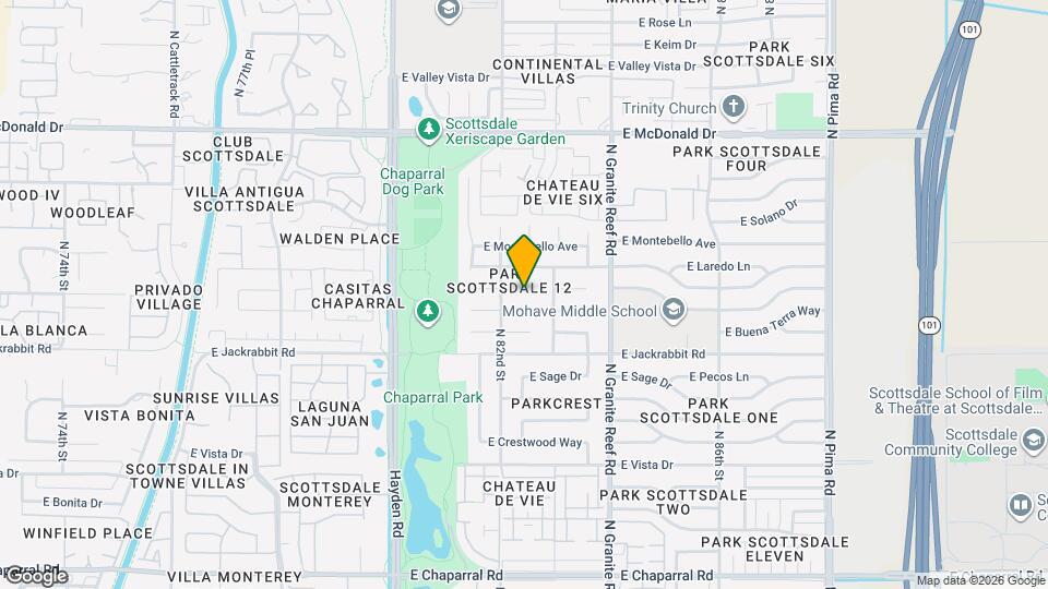 8219 E Valley View Rd Mapa y Detalles de la Ubicación