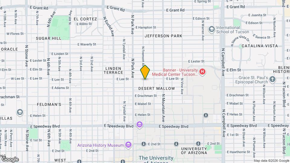1598 N Fremont Ave Map and Location Details