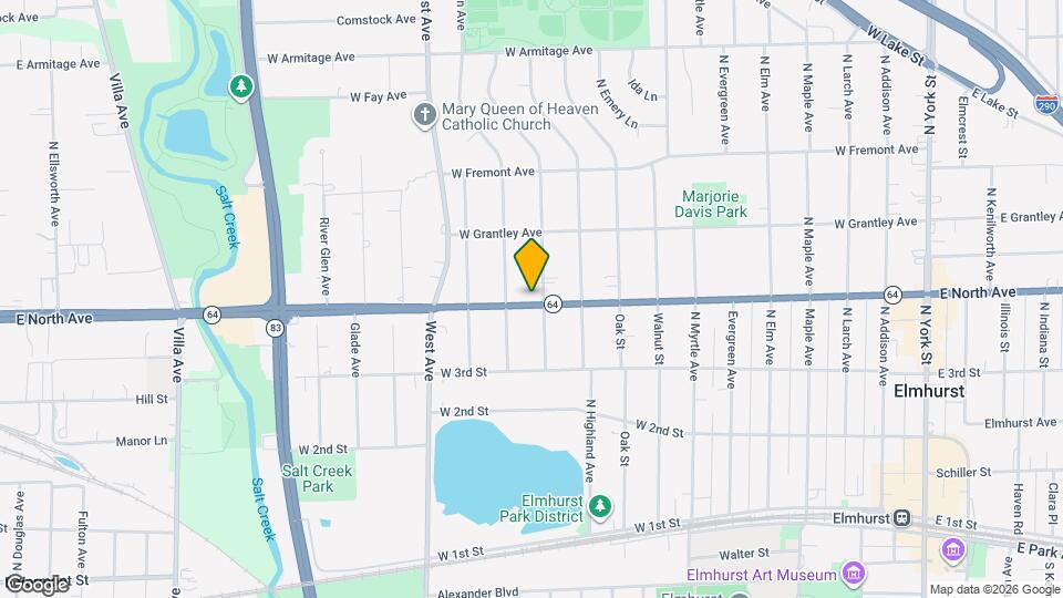 425 W North Ave Map and Location Details
