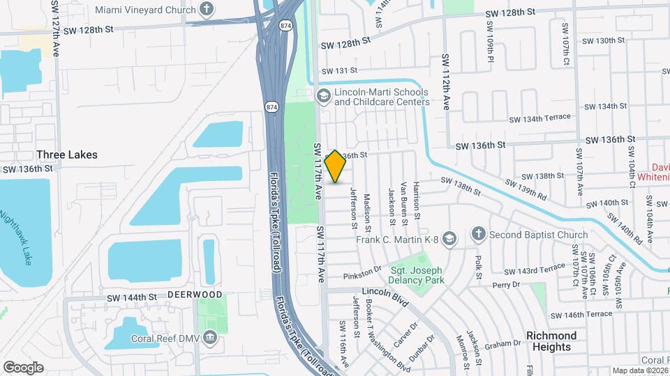 11600 SW 138th St Map and Location Details