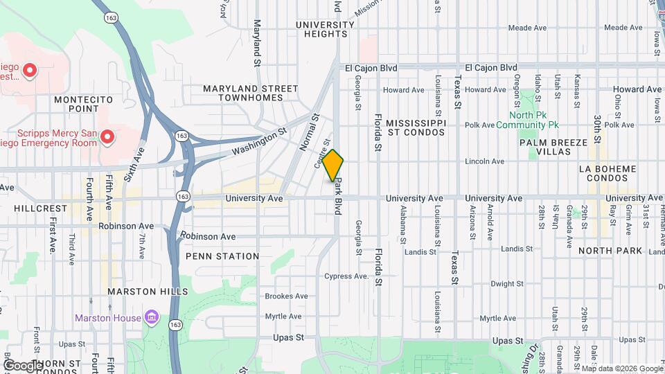 3922 Park Blvd Map and Location Details