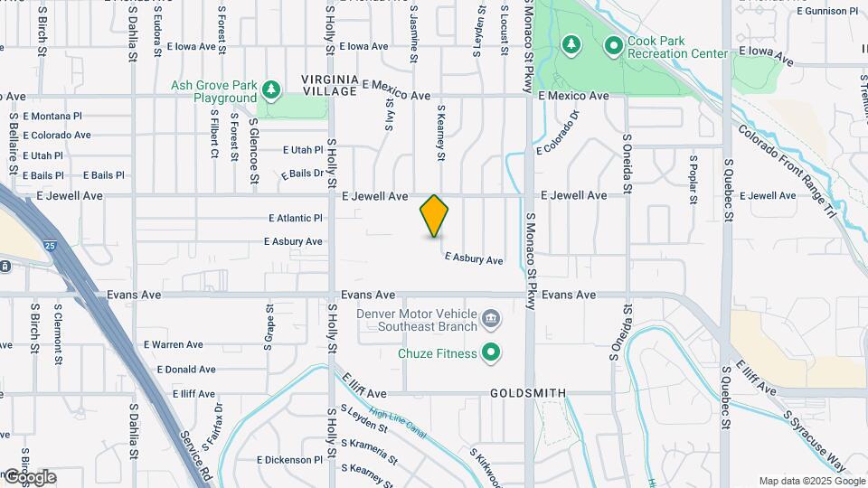 1949 S Kearney Way Map and Location Details