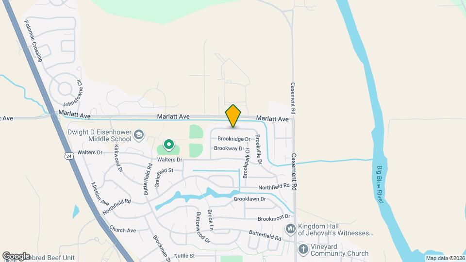 3001 Brookville Dr Map and Location Details