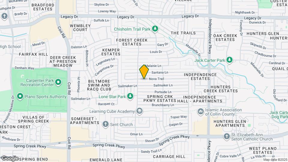 3412 Nova Trail Map and Location Details