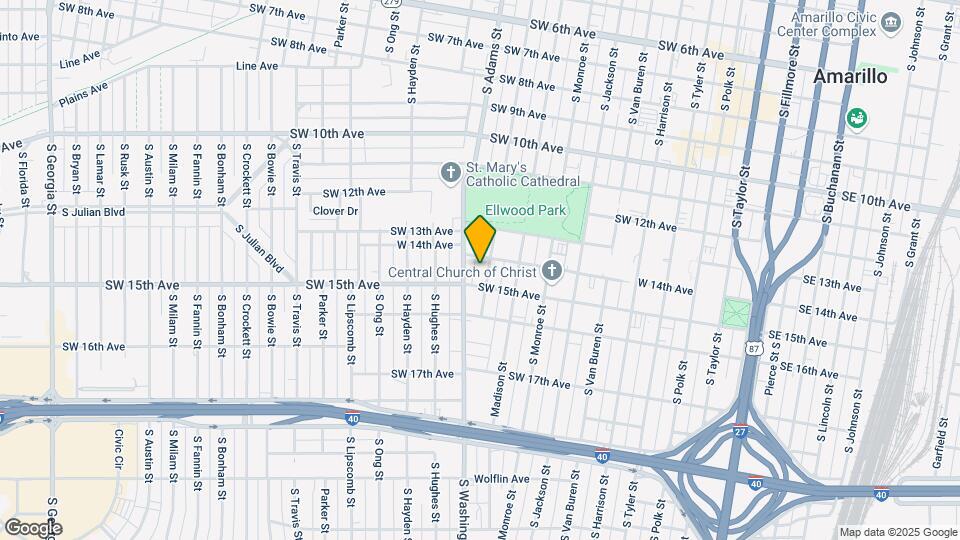 1404 S Jefferson St Map and Location Details