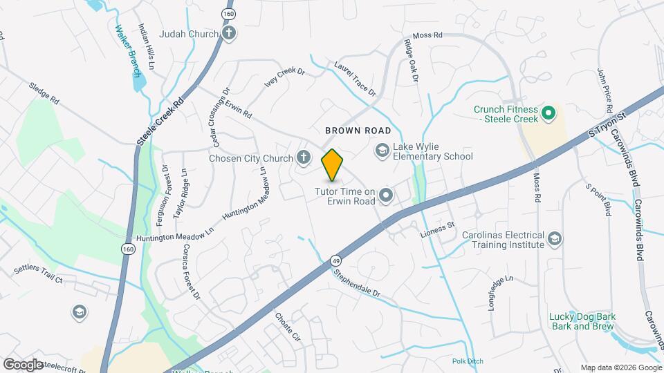 Erwin Road Townhomes Mapa y Detalles de la Ubicación