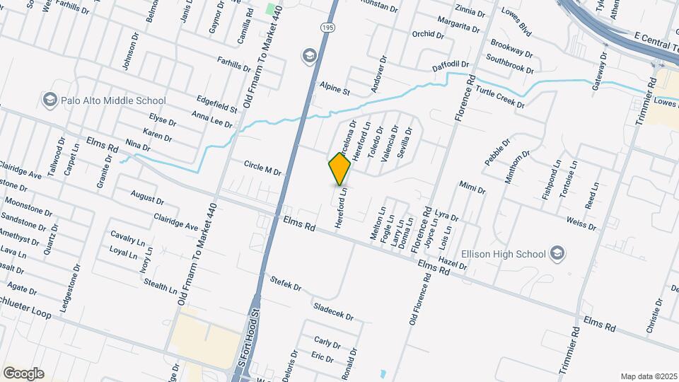 3705 Hereford Ln Map and Location Details