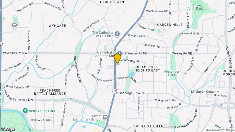 2637 Peachtree Rd Map and Location Details