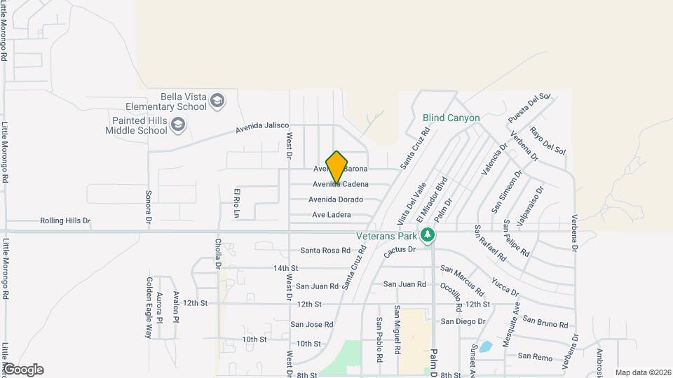 66163 Avenida Cadena Map and Location Details