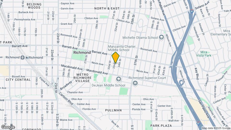 400 33rd St Map and Location Details