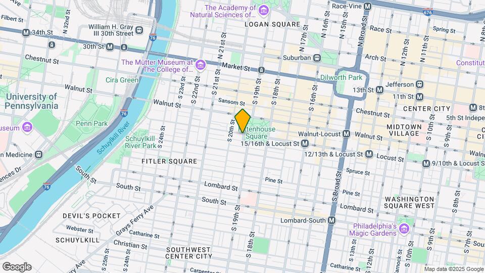 226 W Rittenhouse Square Mapa y Detalles de la Ubicación