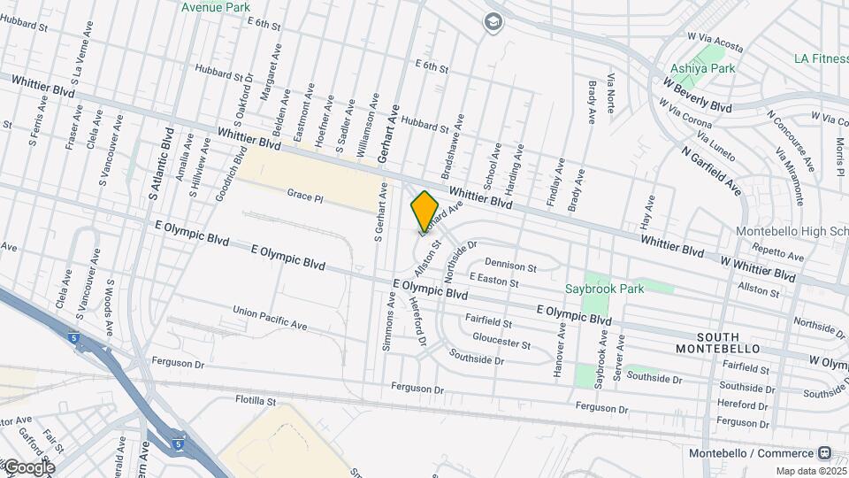 1030 Leonard Ave Map and Location Details