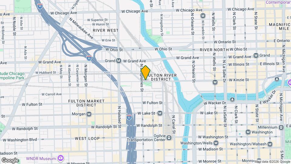 645 W Kinzie St Map and Location Details