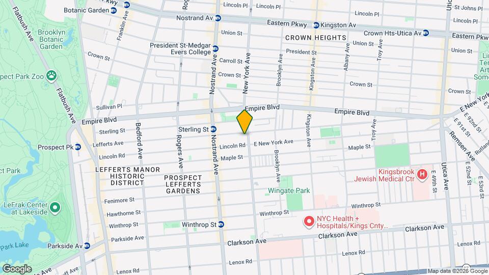 400 Lefferts Ave Map and Location Details