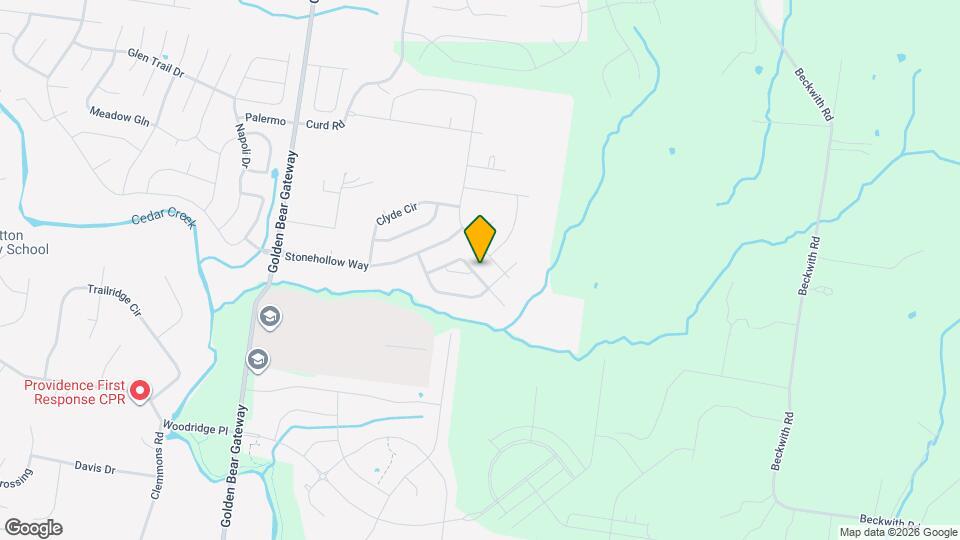 3123 Hidden Creek Dr Map and Location Details