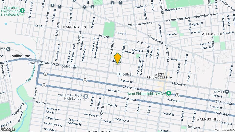 43 N Ithan St Map and Location Details