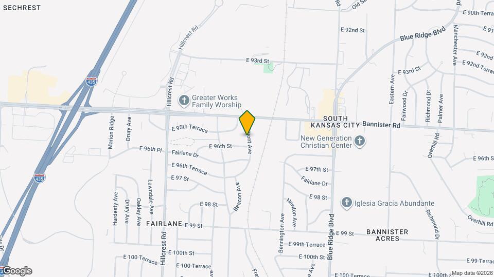 9512 Fremont Ave Map and Location Details