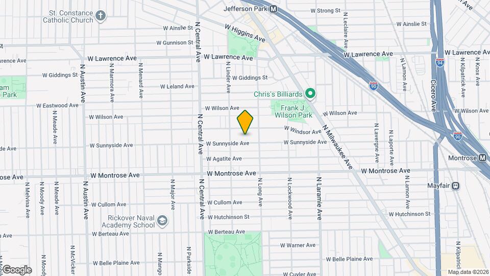 5428 W Sunnyside Ave, Unit Sunnyside Mapa y Detalles de la Ubicación