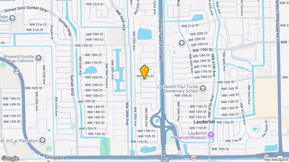5435 NW 17th St Map and Location Details