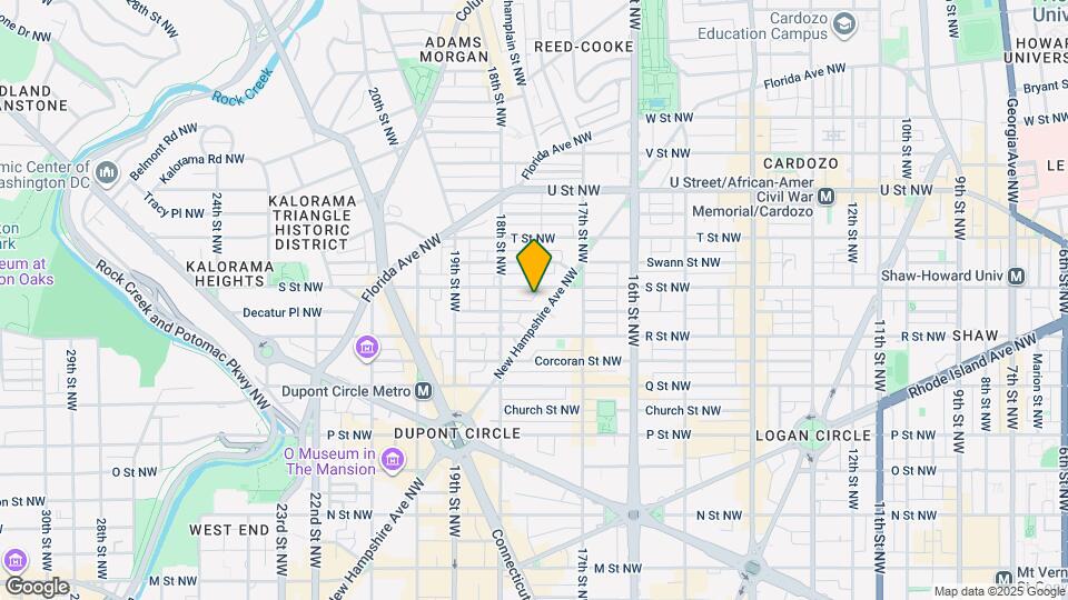 1728 New Hampshire Ave NW Map and Location Details
