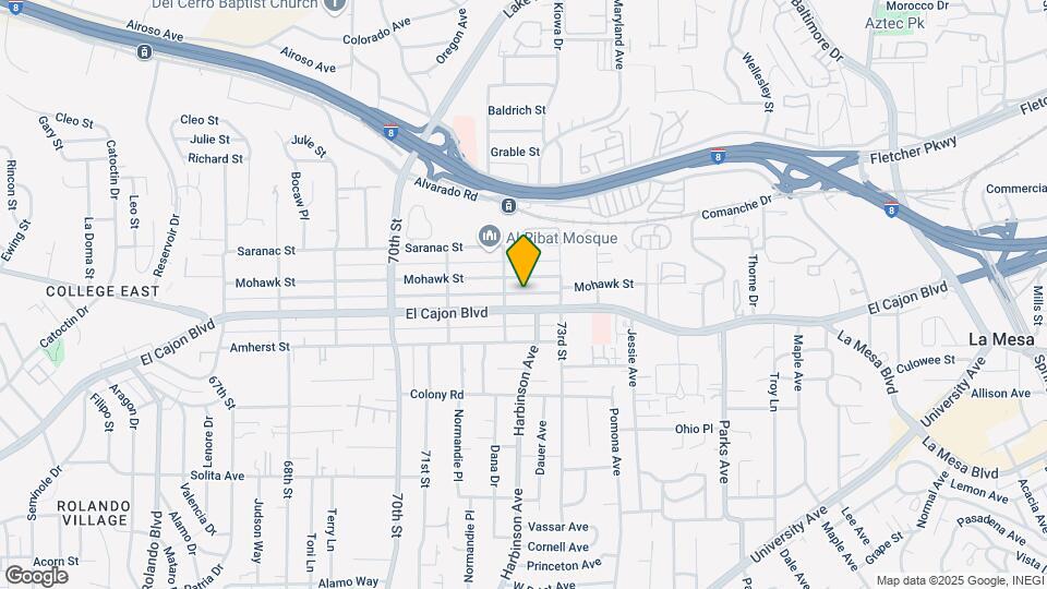 7232 El Cajon Blvd Map and Location Details