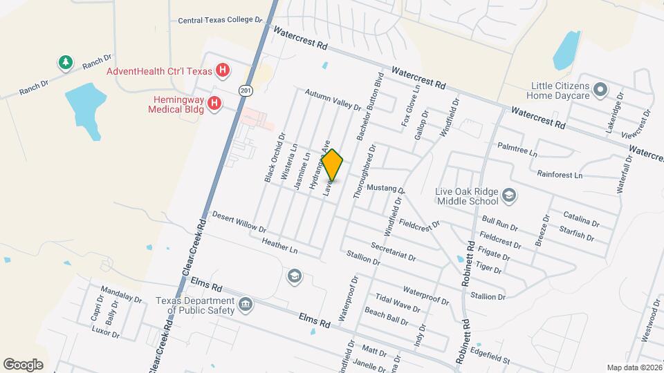 2802 Lavender Ln Map and Location Details