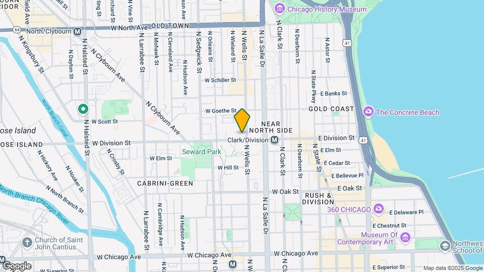 206-2F W Division St, Unit 2F Map and Location Details