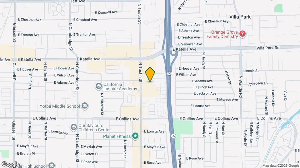1810 E Adams Ave Map and Location Details