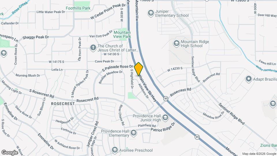 14291 S Attleboro Dr, Unit Basement Map and Location Details