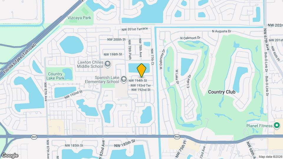 7821 NW 194th St Mapa y Detalles de la Ubicación