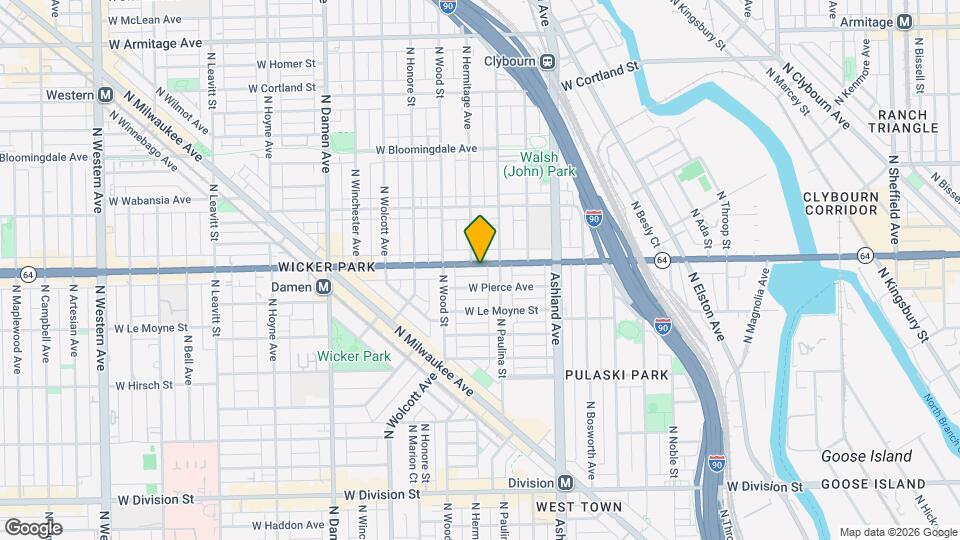 1723 W North Ave, Unit 1 Map and Location Details