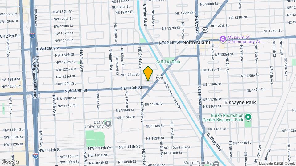 11905 NE 2nd Ave, Unit C102 Mapa y Detalles de la Ubicación