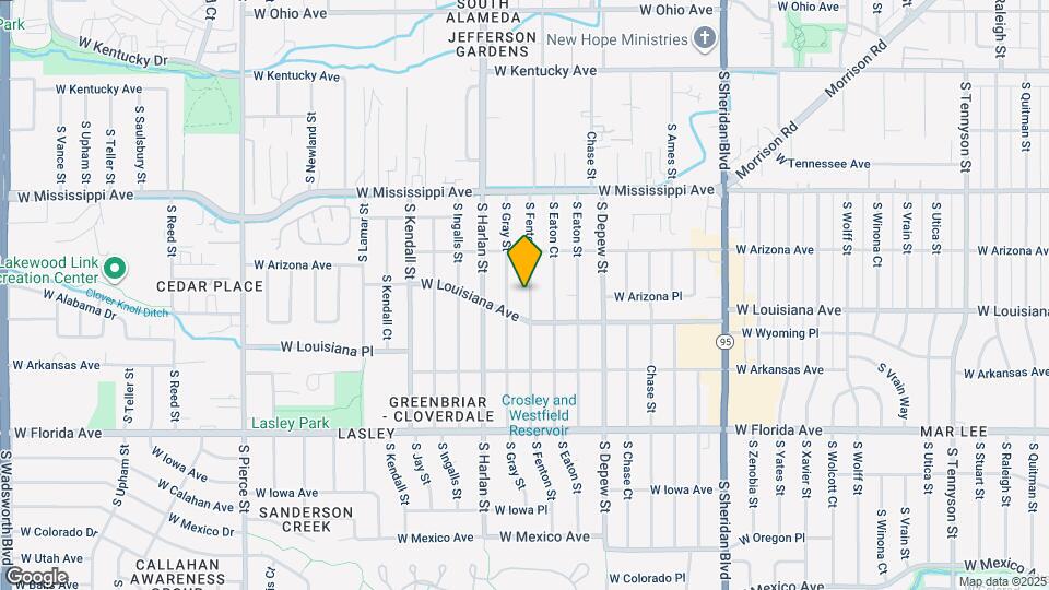 1265 S Fenton St Map and Location Details