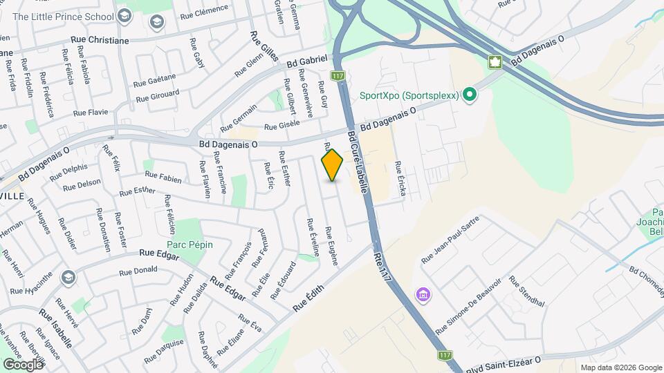 423-425 Élaine St Map and Location Details