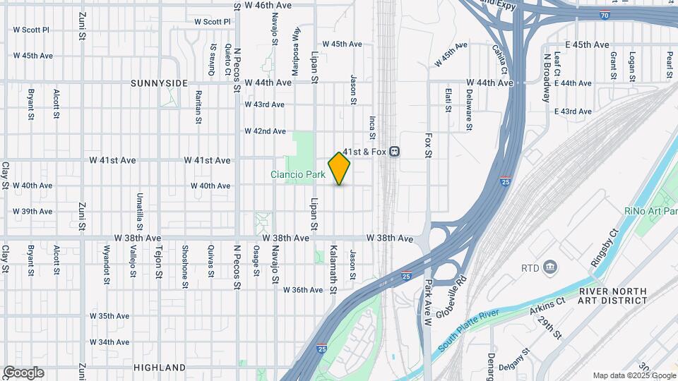 3950 Kalamath St Map and Location Details