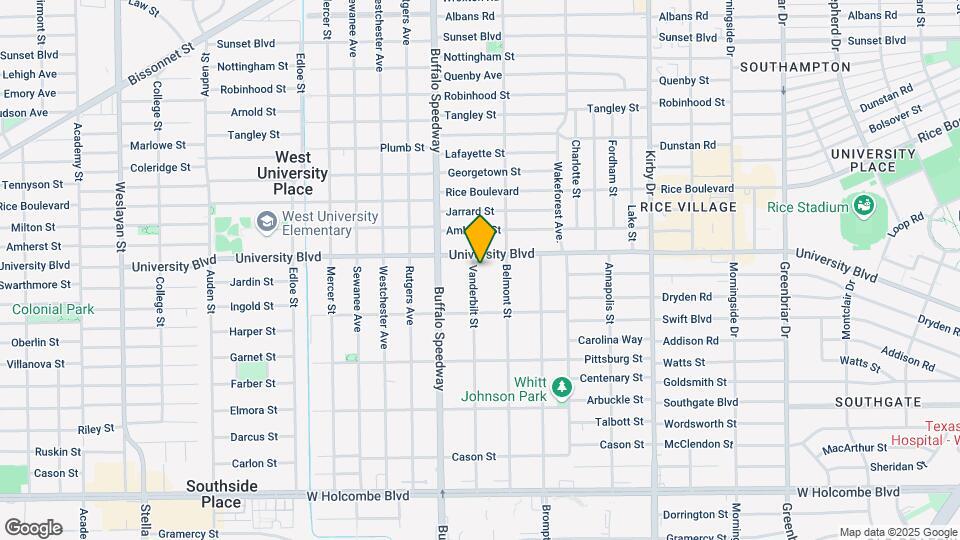 6315 Vanderbilt St Map and Location Details