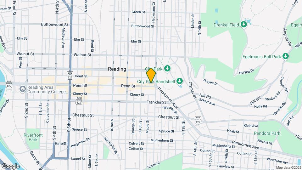 1039 Penn St Map and Location Details