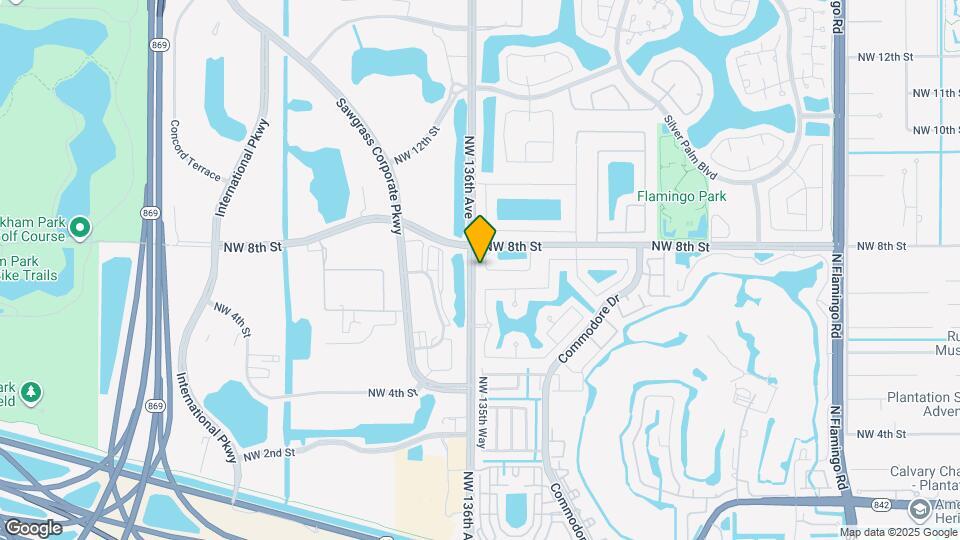 721 NW 135th Way Map and Location Details