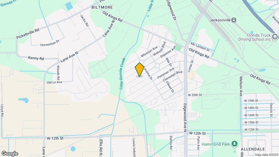 5454 Amazon Ave Map and Location Details