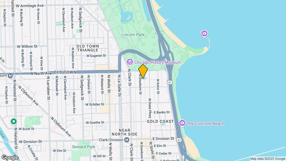 1523 N Dearborn St Map and Location Details