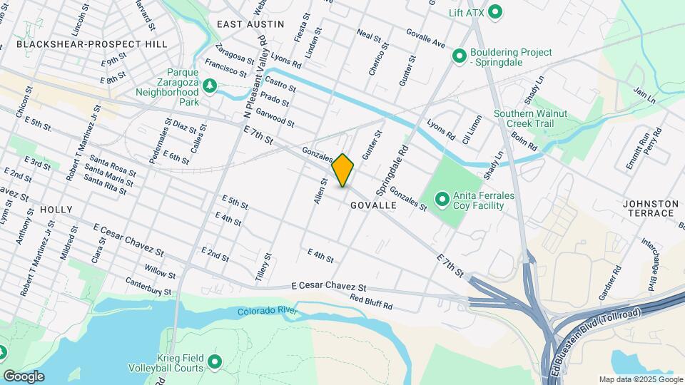 620 Gunter St Map and Location Details