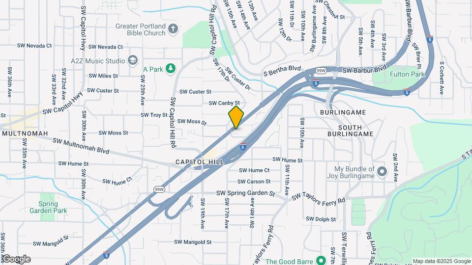 7934 SW Barbur Blvd Map and Location Details