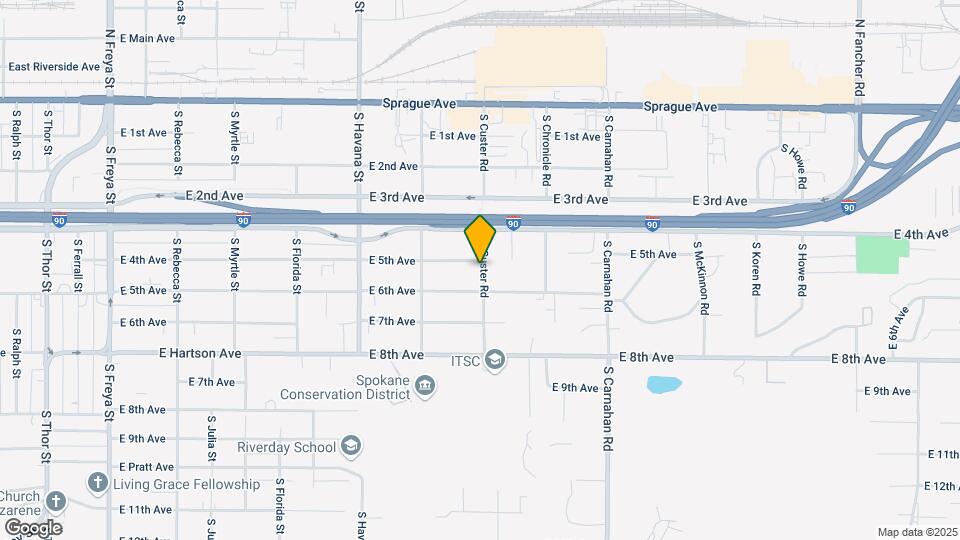 502 S Custer Rd Map and Location Details