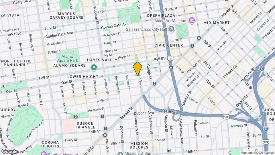 210 Page St Map and Location Details