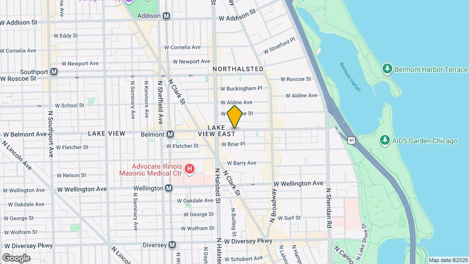 717 W Belmont Ave Map and Location Details