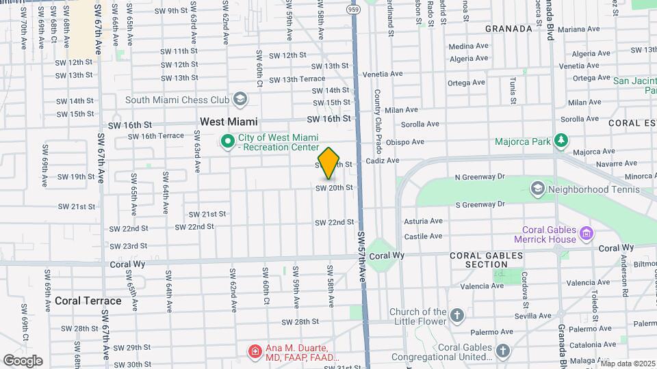 5801 SW 20th St Map and Location Details