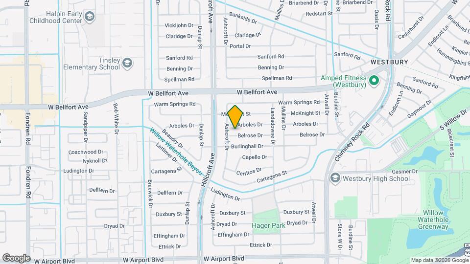 5822 Belrose Dr Map and Location Details
