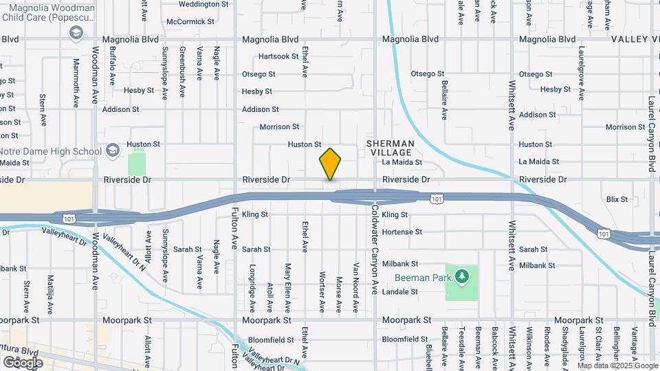 13012 Riverside Dr Map and Location Details