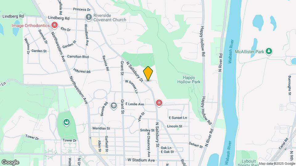 1316 N Salisbury St Map and Location Details
